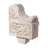 A marble relief with foliate ornament, 15th century