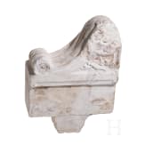 A marble relief with foliate ornament, 15th century