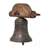 A Bronze bell, dated 1722