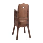A French high chair with carved mascaron, circa 1700