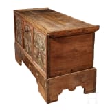 A Bavarian wooden trunk, 2nd half of the 17th century