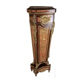 A French gilt-bronze mounted pedestal (&bdquo;gaine") in Louis XVI-style, after a model by Jean-Henri Riesener, 20th century