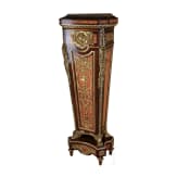 A French gilt-bronze mounted pedestal (&bdquo;gaine") in Louis XVI-style, after a model by Jean-Henri Riesener, 20th century
