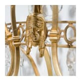 A gilt bronze three-arm wall sconce, attributed to Berlin, Bronzefactory Christian Gottlob Werner & Gottfried Mieth, Berlin, circa 1800