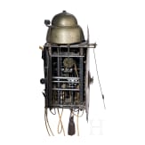 A south german iron wall hanger clock, mid 18th century
