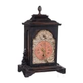 Early Dutch table clock with engraved brass dial, probably Northern Netherlands (Friesland), circa 1700&ndash;1725