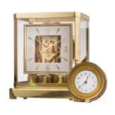 Atmos clock, Jaeger-LeCoultre and round wall clock with enamel dial, 20th century /19th centur (wall clock)