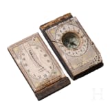 A pocket compass with sundial, Nuremberg, Ernst Christoph Stockert (1746 - 1811)