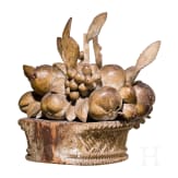 An Italian carved wooden fruit basket, ca. 1700