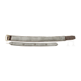 Two pewter-studded belts, Tyrolean Oberland/Kitzb&uuml;hel/South Tyrol, mid-18th century.