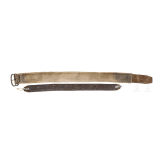 Two pewter-studded belts, Tyrolean Oberland/Kitzb&uuml;hel/South Tyrol, mid-18th century.