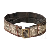 A stitched leather belt, Brixen (I), circa 1810