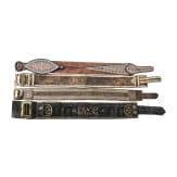 Four stitched belts, Southern Tyrol, 19th/20th century.