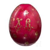 A small porcelain Easter egg showing the Resurrection of Christ, late 19th century