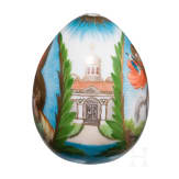 A porcelain easter egg showing the Resurrection of Christ, Russia, 20th century