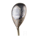Niello-Sahnegie&szlig;er, Zuckerdose und L&ouml;ffel, Russland, Moskau, 1884- 1893