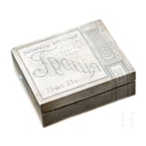 Silberne Zigarettendose mit feiner Gravur und Widmung, Russland, Moskau, Iwan Chlebnikow, datiert 1887