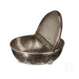Silber- und Niello-Kaviarschale, Russland, Moskau, Iwan Iwanowitsch Owtschinnikow, 1875