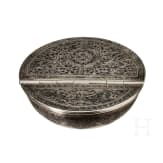 Silber- und Niello-Kaviarschale, Russland, Moskau, Iwan Iwanowitsch Owtschinnikow, 1875