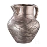 Silberner Trompe-l'&oelig;il-Sahnegie&szlig;er, Russland, St. Petersburg, Wasili Iwanow, 1890