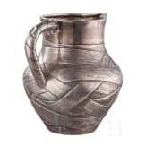 Silberner Trompe-l'&oelig;il-Sahnegie&szlig;er, Russland, St. Petersburg, Wasili Iwanow, 1890