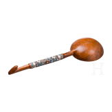 Gro&szlig;er L&ouml;ffel mit Cloisonn&egrave;-Email Bl&uuml;ten, Russland, 1896-1908