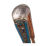 Zwei Cloisonn&eacute;-Email-Zuckerzangen, Russland, Moskau, Gustav Klingert, um 1880 (eine) /D&auml;nemark (eine)