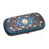 Cloisonn&eacute;-Email-Zigarettenetui, Russland, Moskau, Iwan Saltykow, um 1890