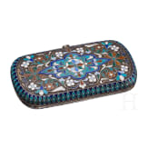Cloisonn&eacute;-Email-Zigarettenetui, Russland, Moskau, Iwan Saltykow, um 1890