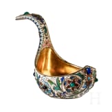 Gro&szlig;er Cloisonn&eacute;-Email-Kowsch, Russland, Moskau, Feodor R&uuml;ckert, 1899-1903