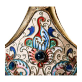 Gro&szlig;er Cloisonn&eacute;-Email-Kowsch, Russland, Moskau, Feodor R&uuml;ckert, 1899-1903