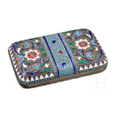 Cloisonn&eacute;-Email-Zigarettenetui, Russland, Gustav Klingert, um 1890