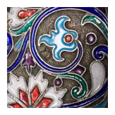 Cloisonn&eacute;-Email-Zigarettenetui, Russland, Gustav Klingert, um 1890