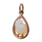 Faberg&eacute;-Goldanh&auml;nger mit Achat-Vogel, Russland, Fedor Afanassiev, 1908-1917