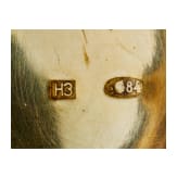 Gro&szlig;es Cloisonn&eacute;-Email-Ei mit Schw&auml;nen, 2. H&auml;lfte des 20. Jhdts.