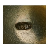 Cloisonn&eacute;-Email-Ei mit Frosch, 2. H&auml;lfte des 20. Jhdts.