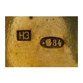 Cloisonn&eacute;- Email-Ei mit Frosch, 2. H&auml;lfte des 20. Jhdts.