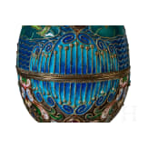 Cloisonn&eacute;- Email-Ei mit Frosch, 2. H&auml;lfte des 20. Jhdts.