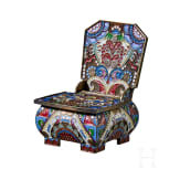 Cloisonn&eacute;-Email-Salzthron, 2. H&auml;lfte des 20. Jhdts.