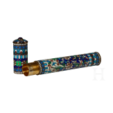 Cloisonn&eacute;-Email-Zigarrenetui, 2. H&auml;lfte des 20. Jhdts.