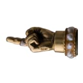 Judaika, goldmontierter Nephrit-Torazeiger mit Halter