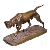 Bronzefigur eines russischen Jagdhundes &bdquo;Legavaya&ldquo; vom Bildhauer Gratschew, Gie&szlig;erei Werfel, Russland, St. Petersburg, zwischen 1870-1890