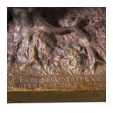 Bronzefigur eines russischen Jagdhundes &bdquo;Legavaya&ldquo; vom Bildhauer Gratschew, Gie&szlig;erei Werfel, Russland, St. Petersburg, zwischen 1870-1890