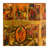 A large extended Russian feast icon, 19th century
