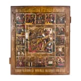 A large extended feast icon, Russia, 19th century