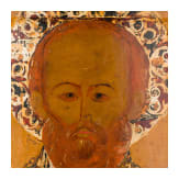 An icon showing Saint Nicholas of Myra, Russia, 17th century