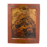 An icon showing the Seven Sleepers of Ephesus, Russia, 19th century