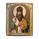 A large icon showing Saint Spyridon of Korfu, Russia, late 19th century