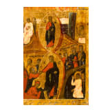Two icons: icon showing nine Saints and a feast icon, Russia, 19th century / circa 1900