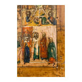 Two icons: a feast icon and the Mother of God "joy to all who grieve", Russia, 19th century